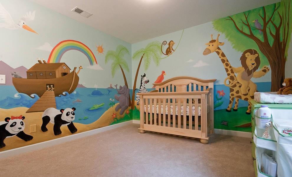 幼儿园墙绘的配色与墙绘颜料的运用规律